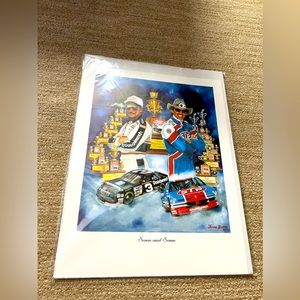 Dale Earnhardt & Richard Petty “7 & 7” Drawing